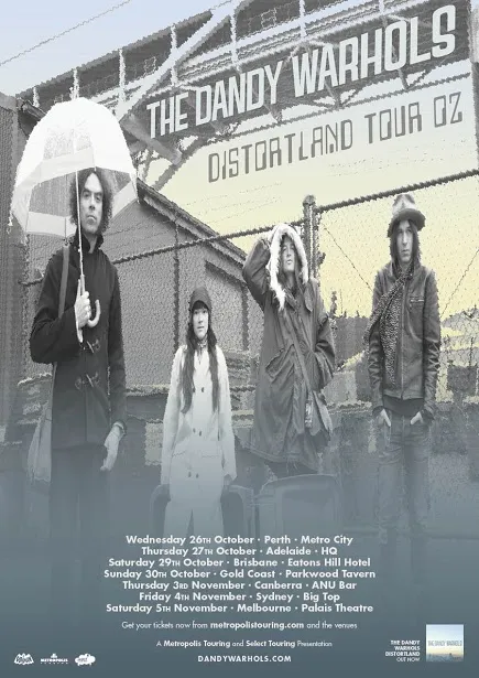 The Dandy Warhols tour poster