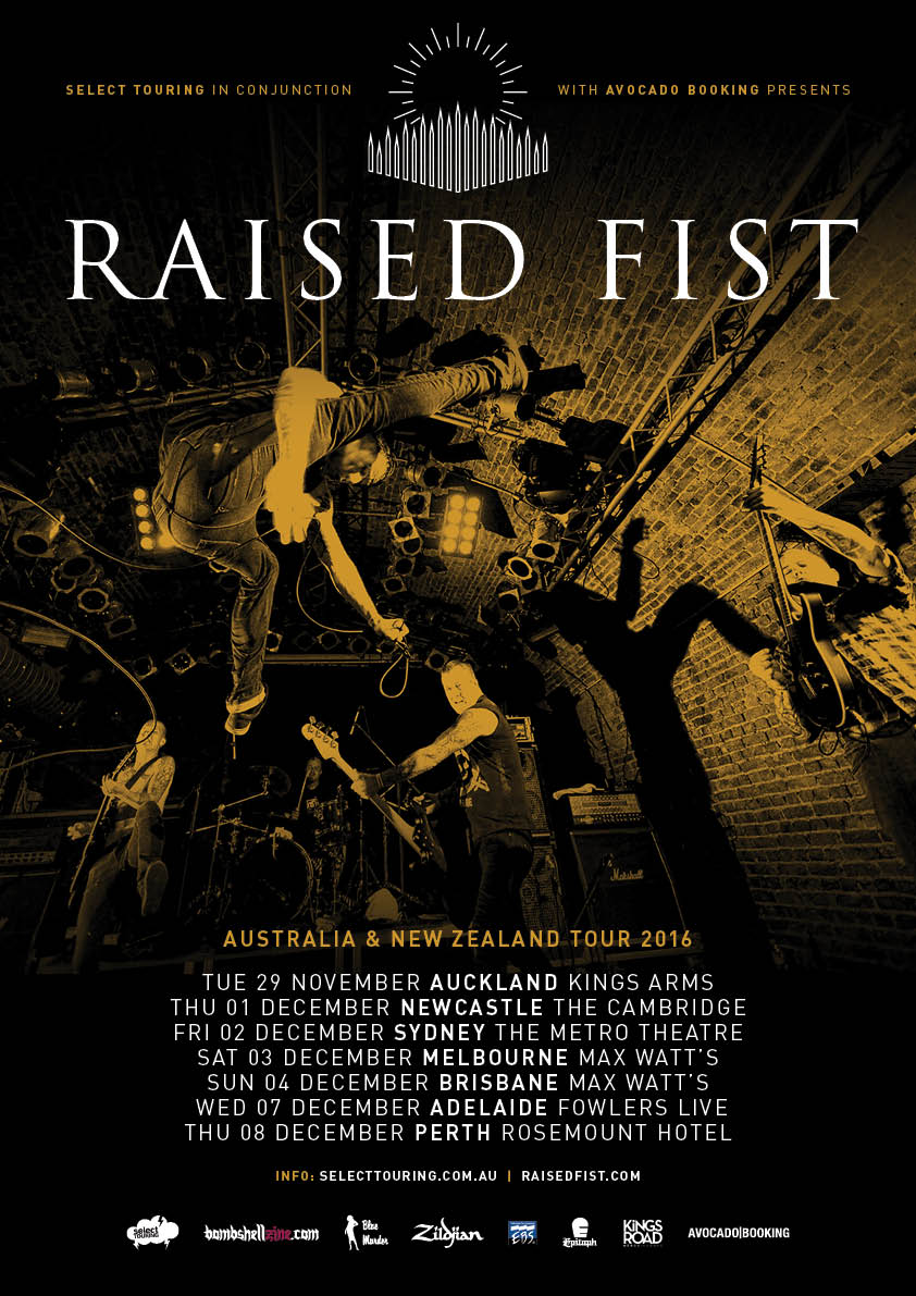 Raised Fist tour poster
