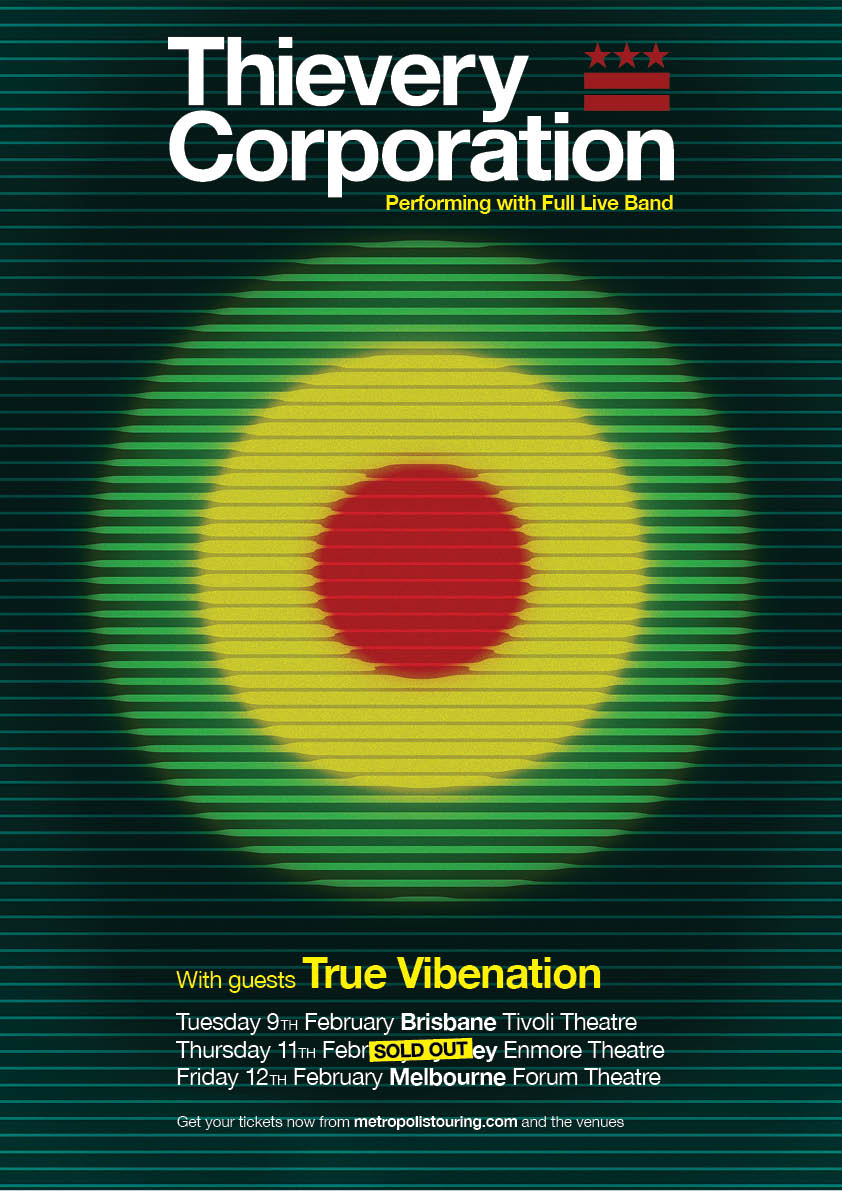 Thievery Corporation tour poster