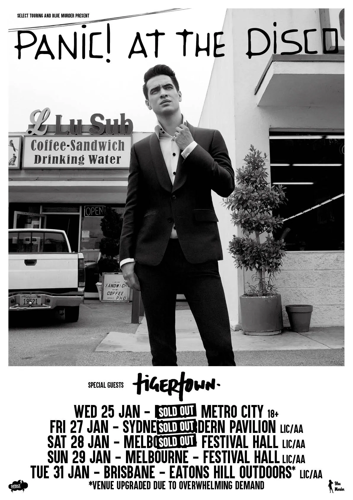Panic! At The Disco tour poster
