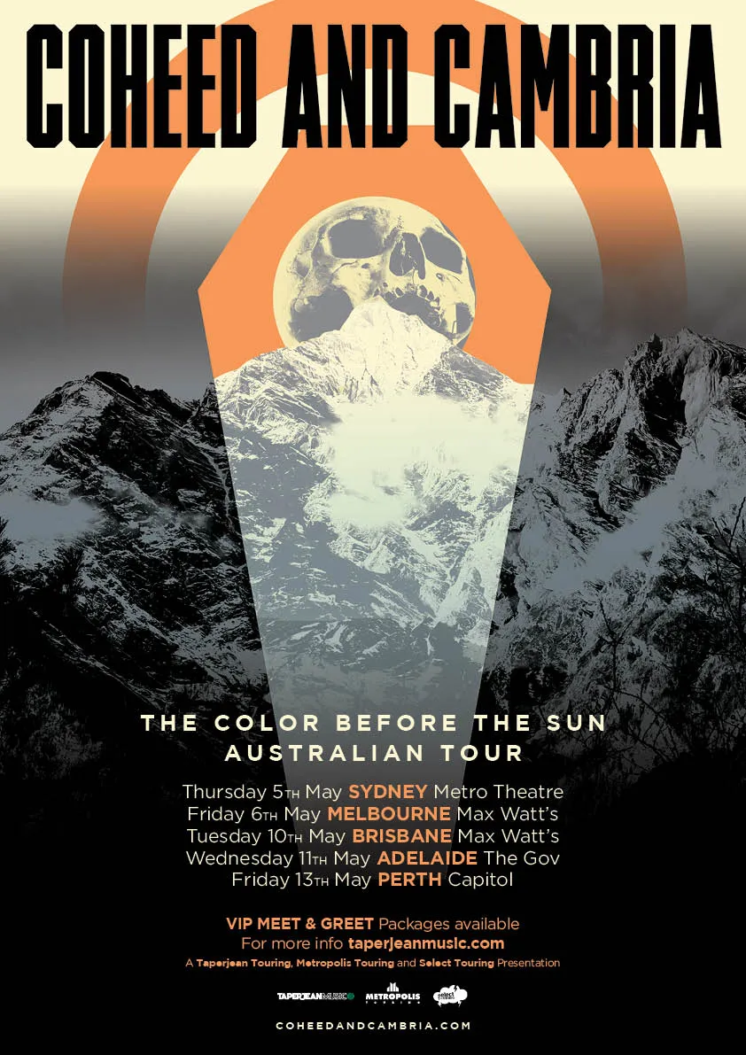 Coheed and Cambria tour poster