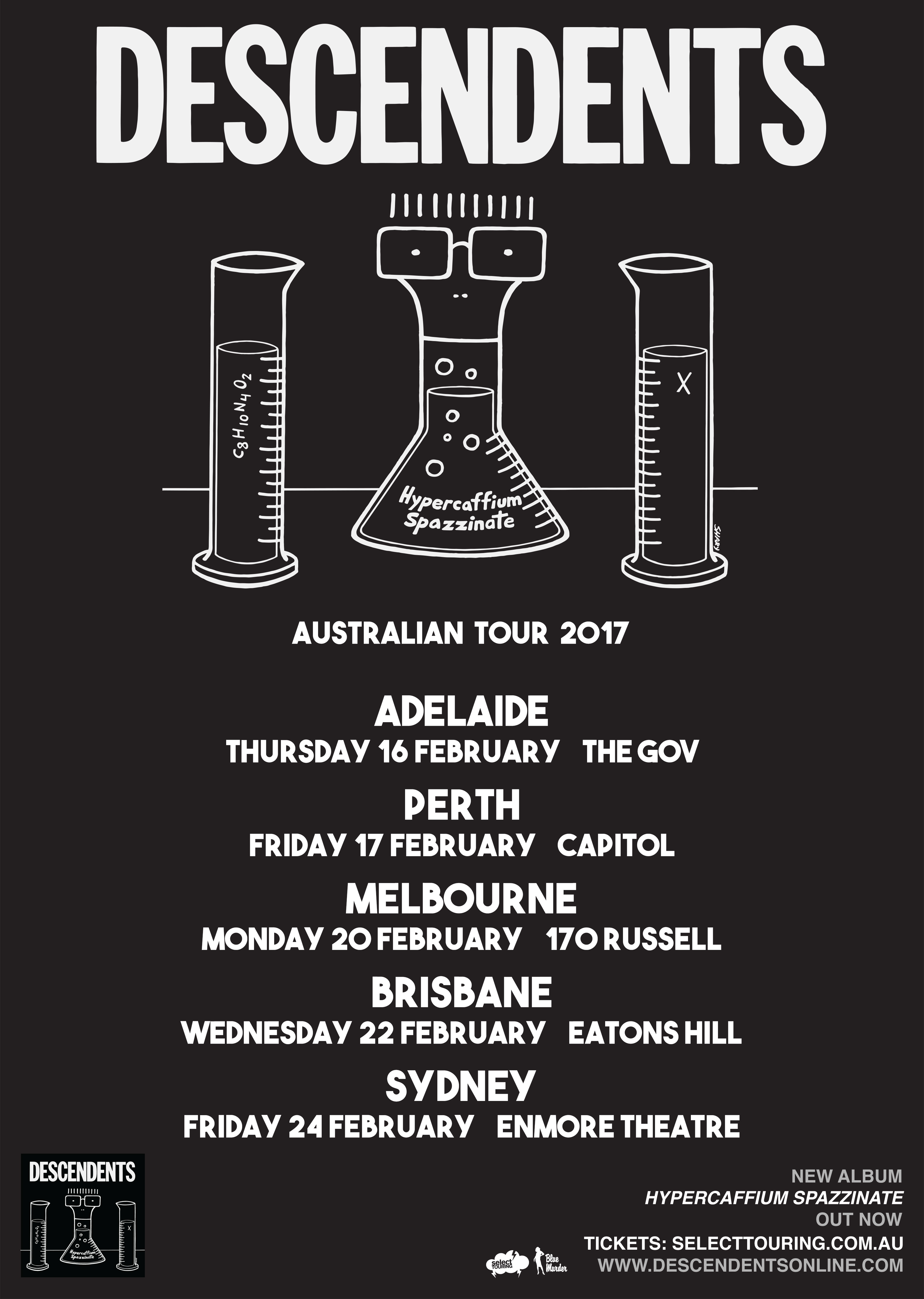 Descendents – 2018 tour poster