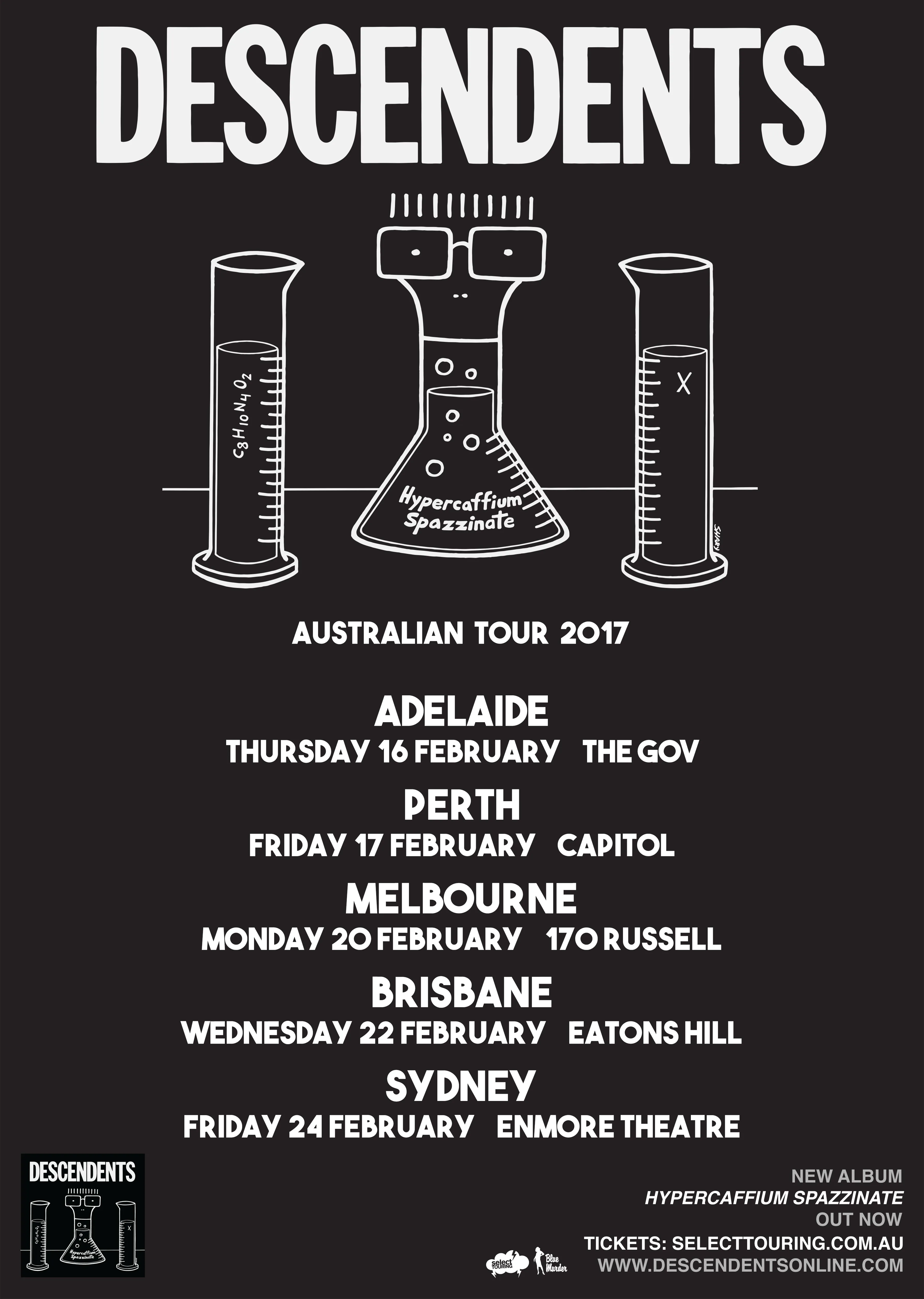 Descendents – 2018 tour poster
