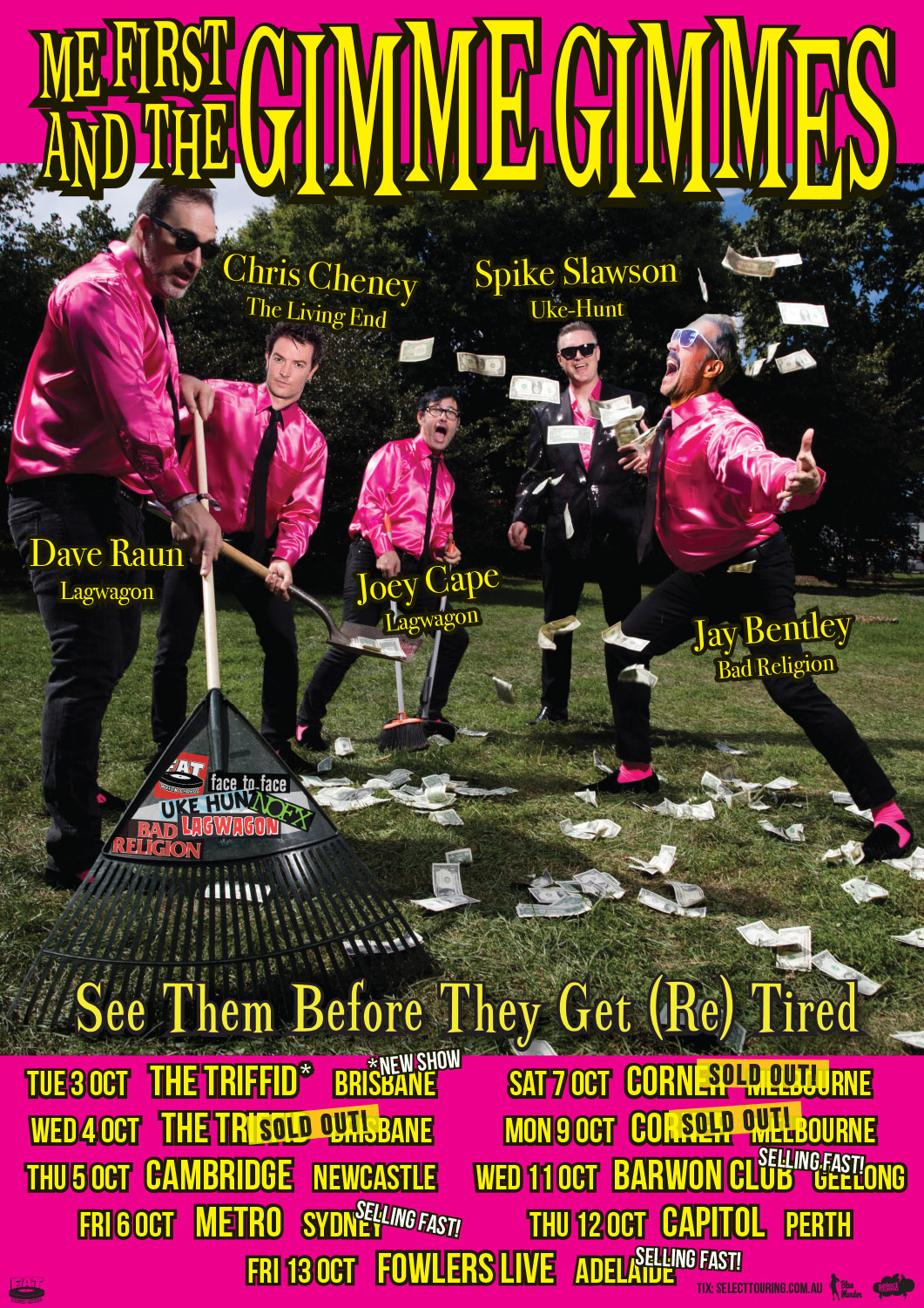 Me First And the Gimme Gimmes tour poster