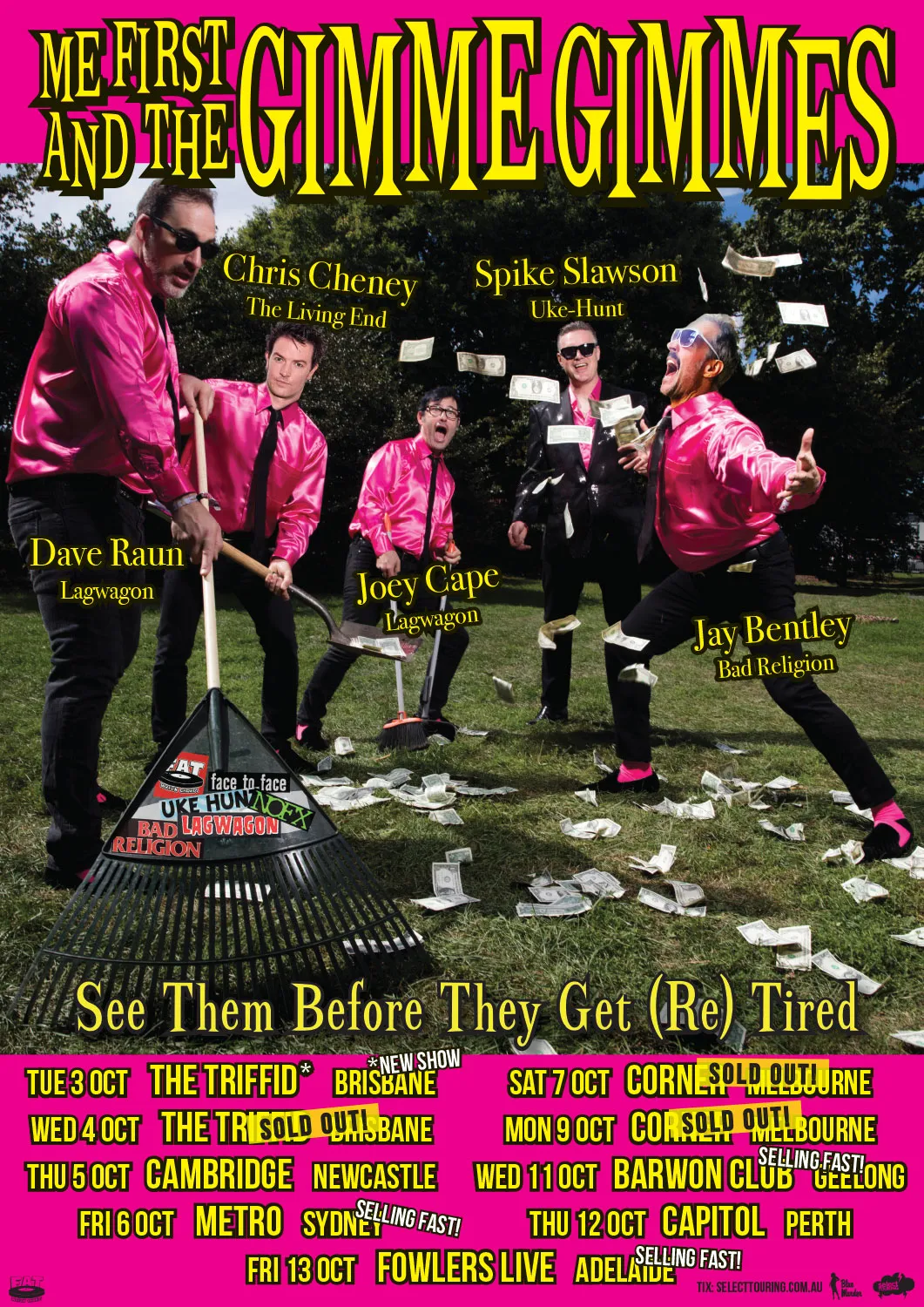 Me First And the Gimme Gimmes tour poster