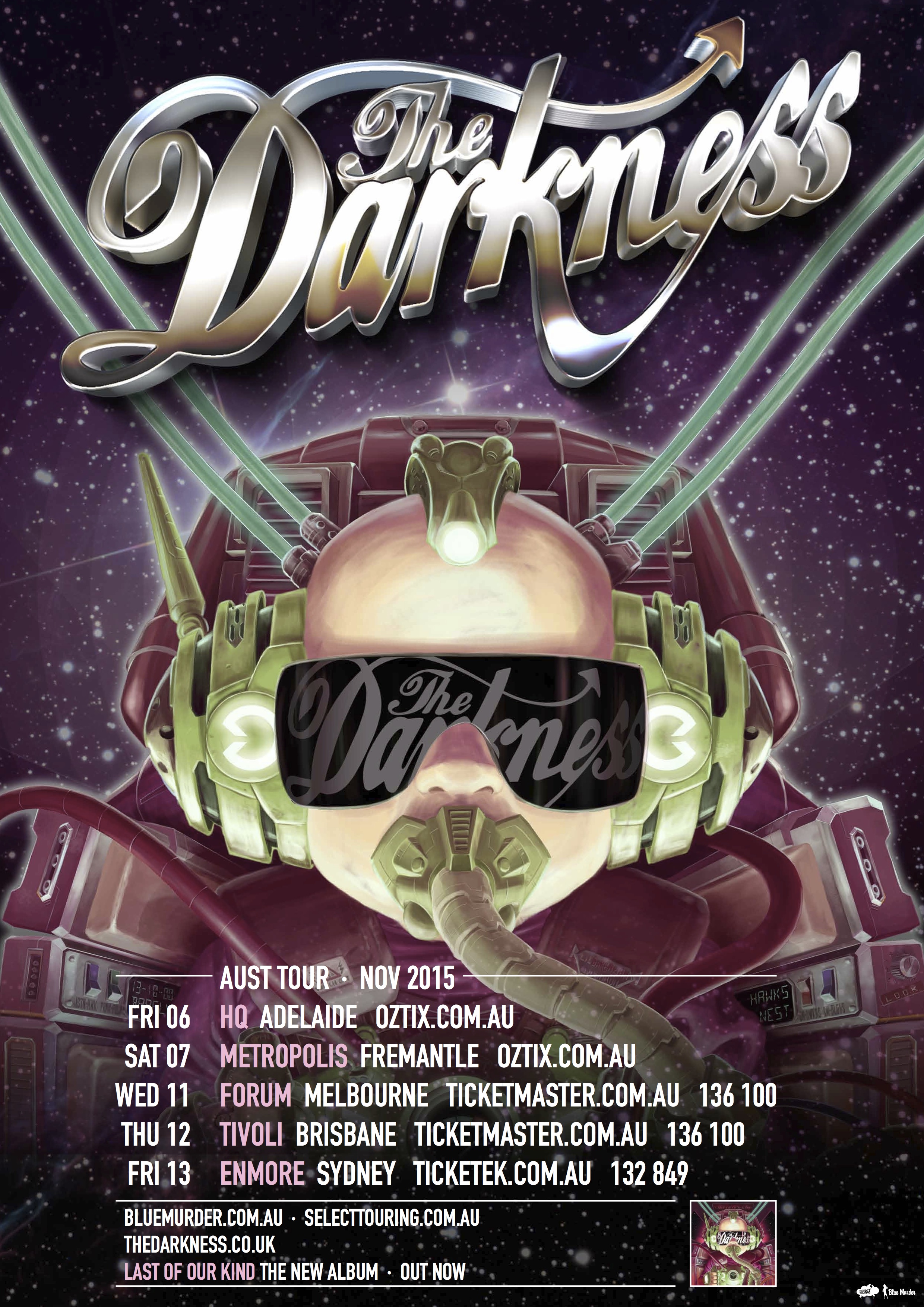 The Darkness tour poster