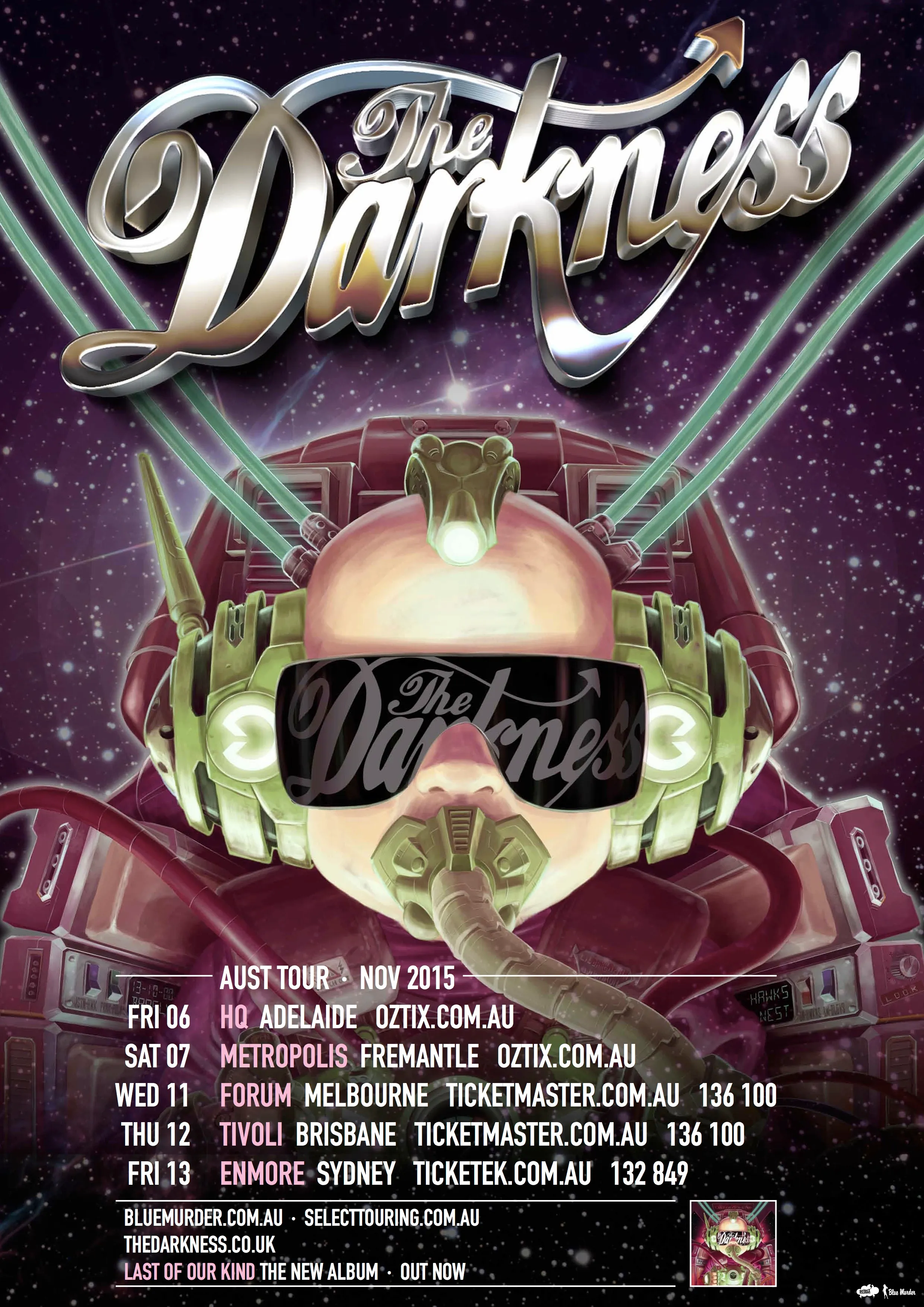 The Darkness tour poster