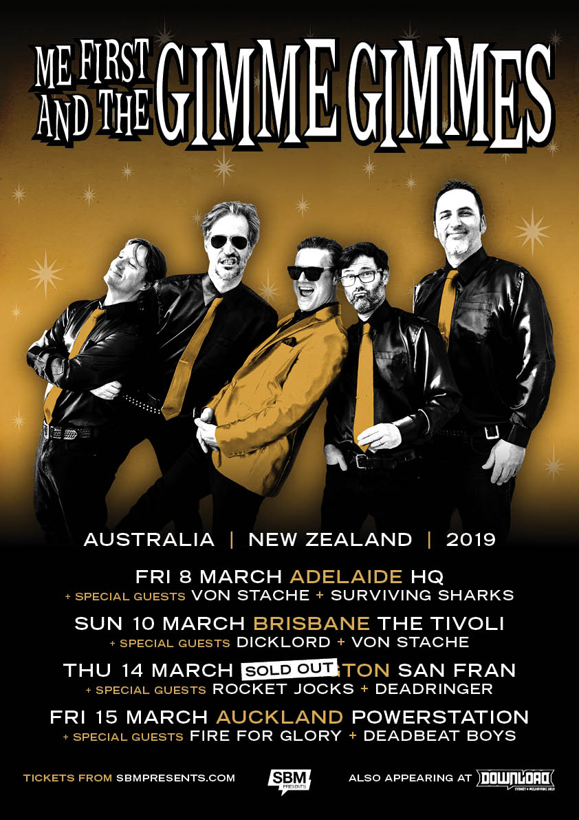 Me First And The Gimme Gimmes tour poster