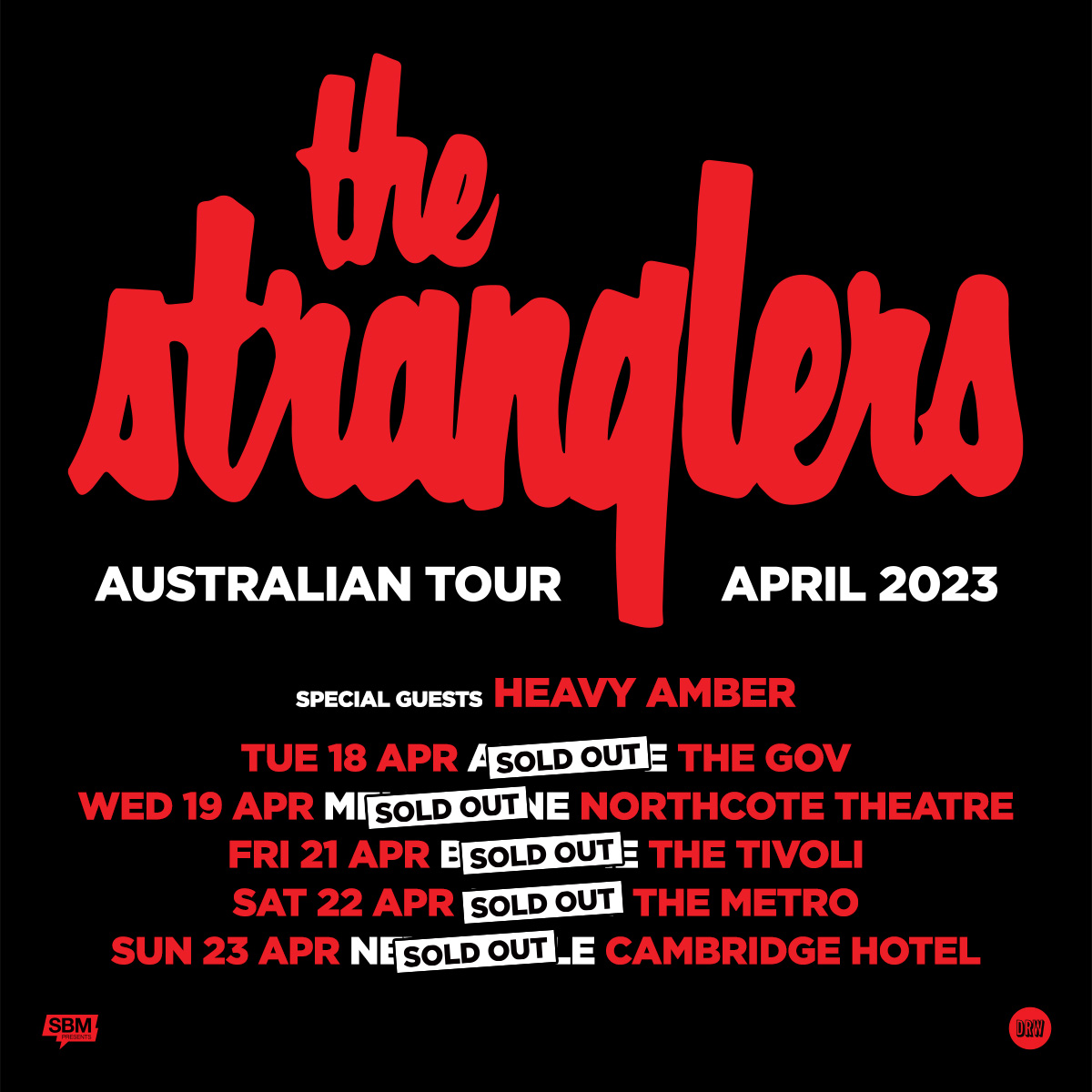 The Stranglers tour poster