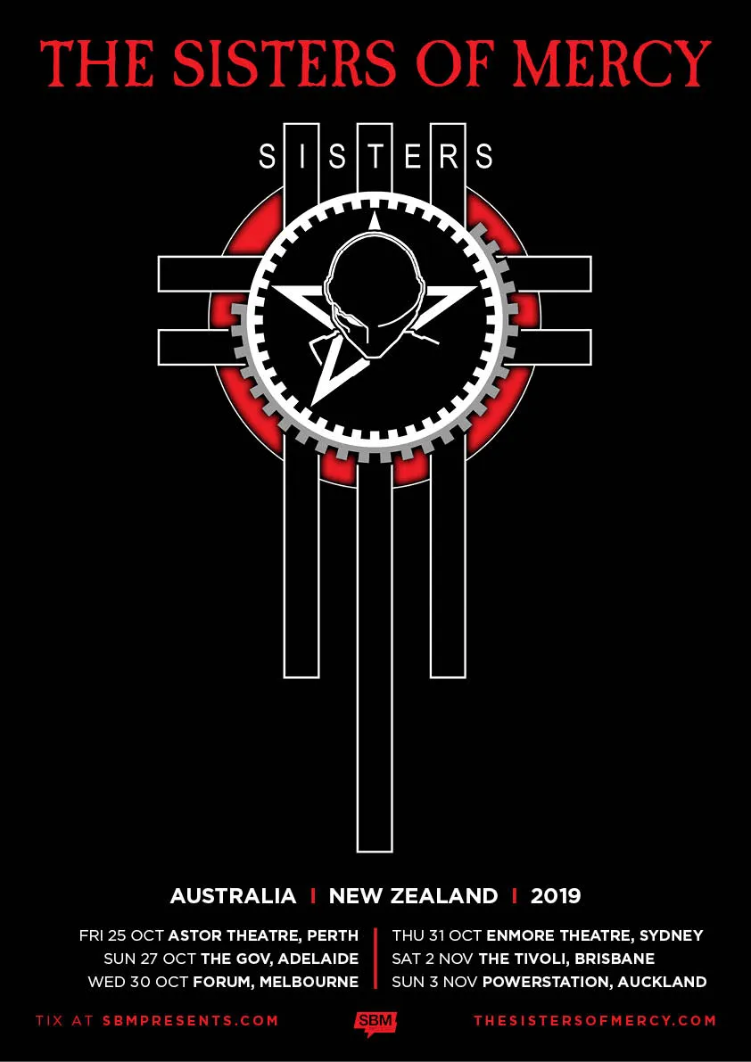 The Sisters Of Mercy tour poster