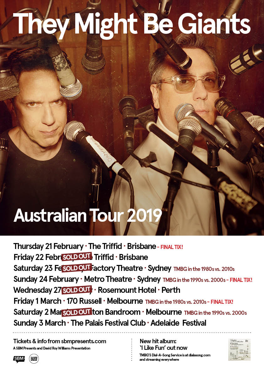 They Might Be Giants tour poster