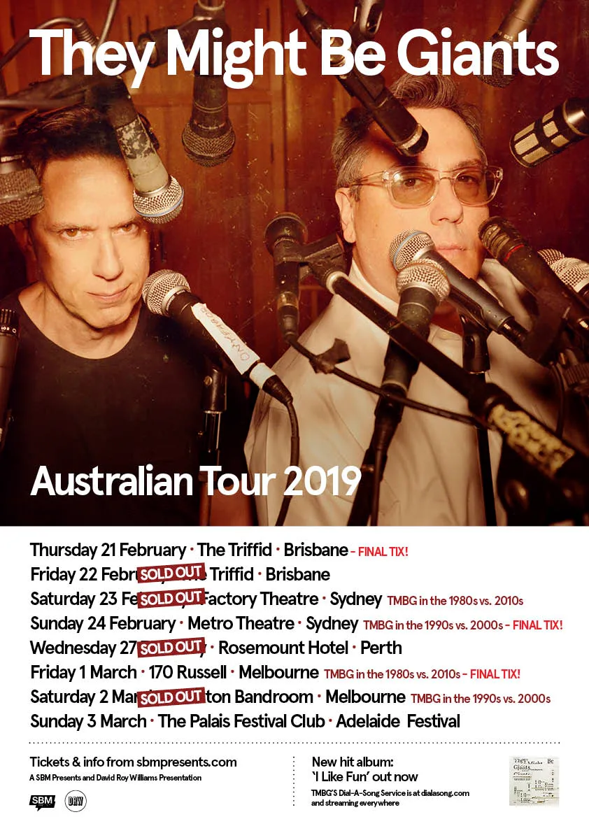 They Might Be Giants tour poster