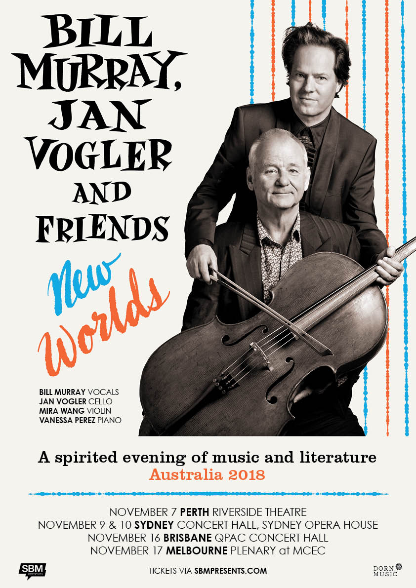 Bill Murray, Jan Vogler & Friends tour poster