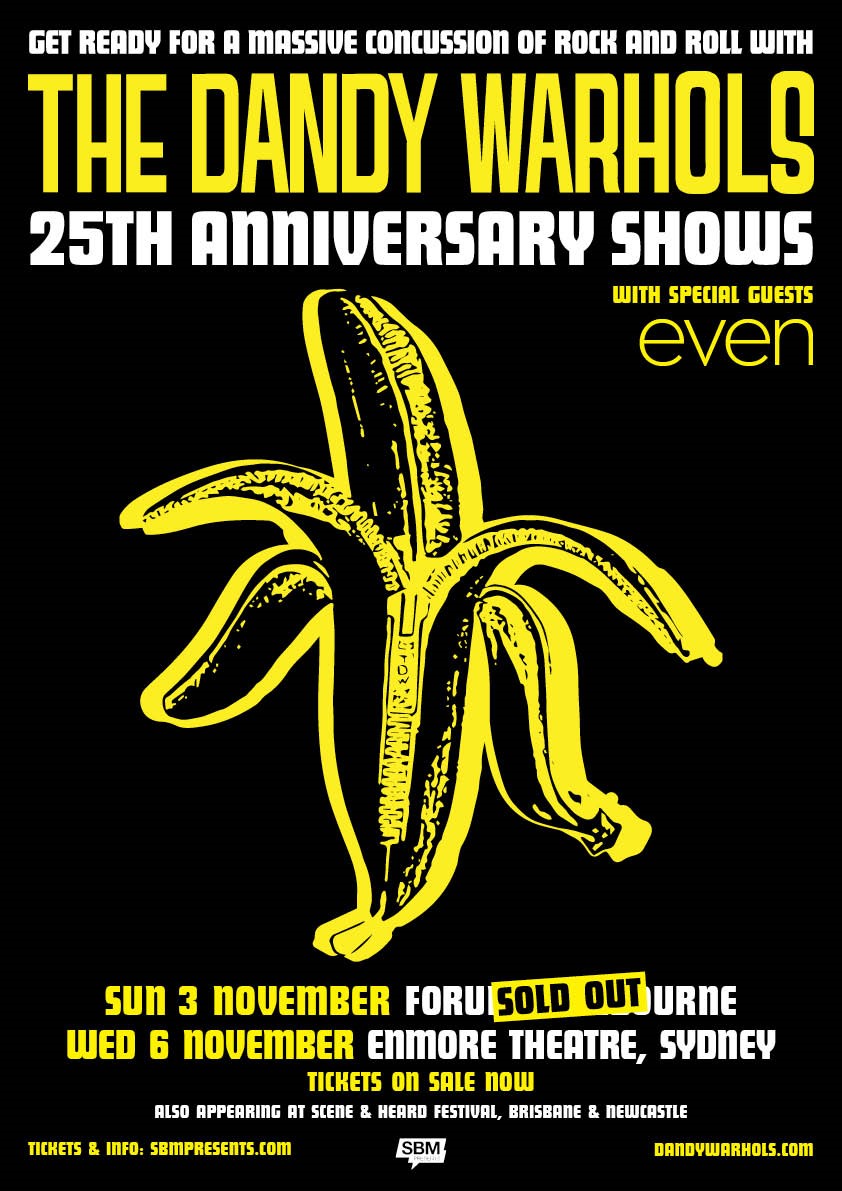 The Dandy Warhols tour poster