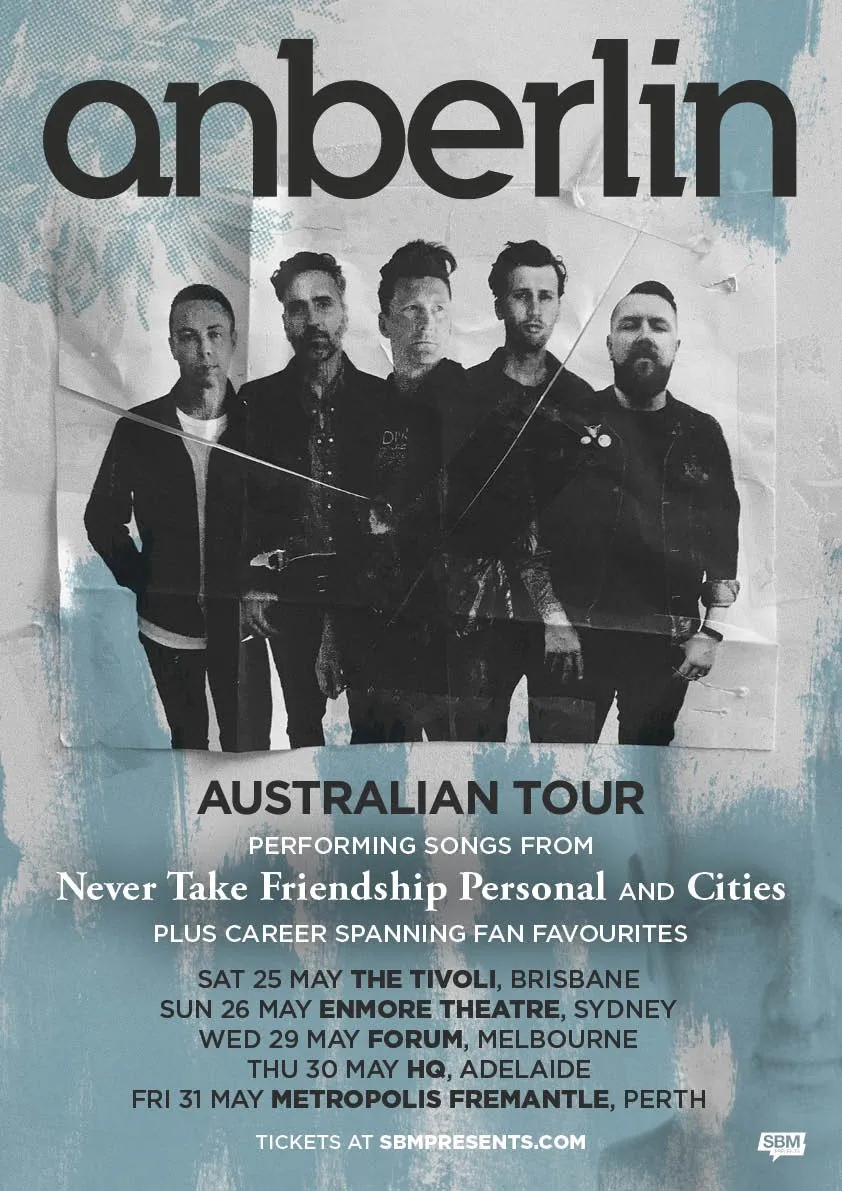 Anberlin tour poster