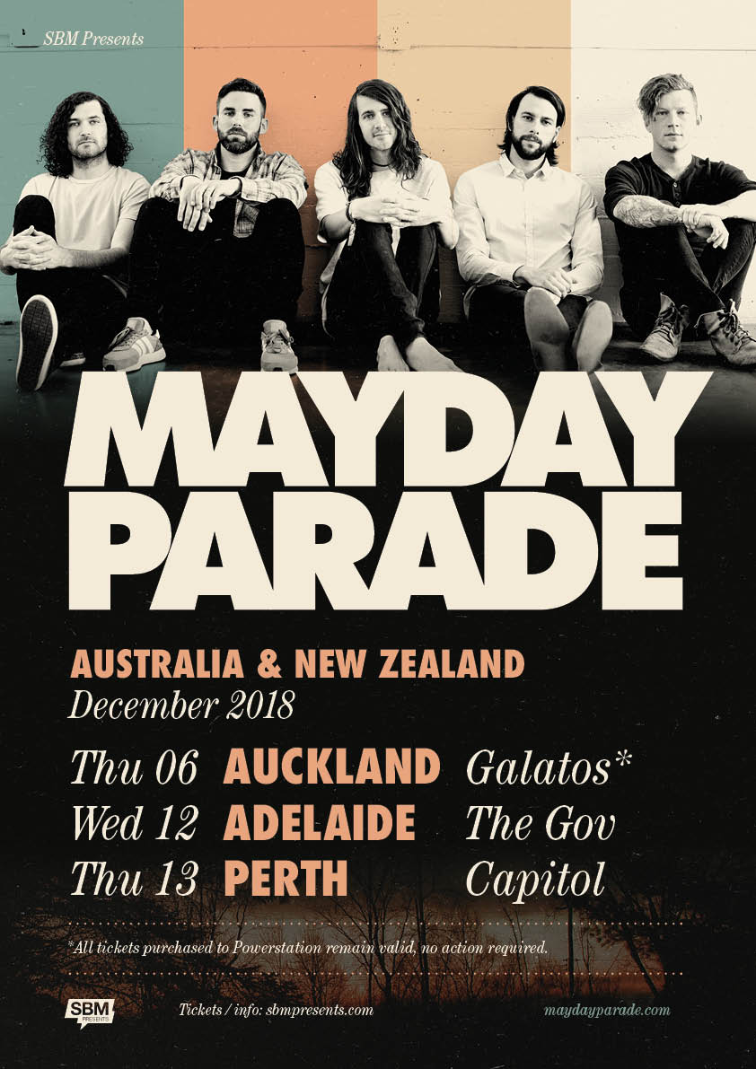 Mayday Parade tour poster