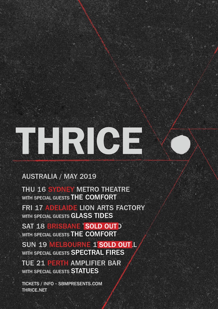 Thrice tour poster
