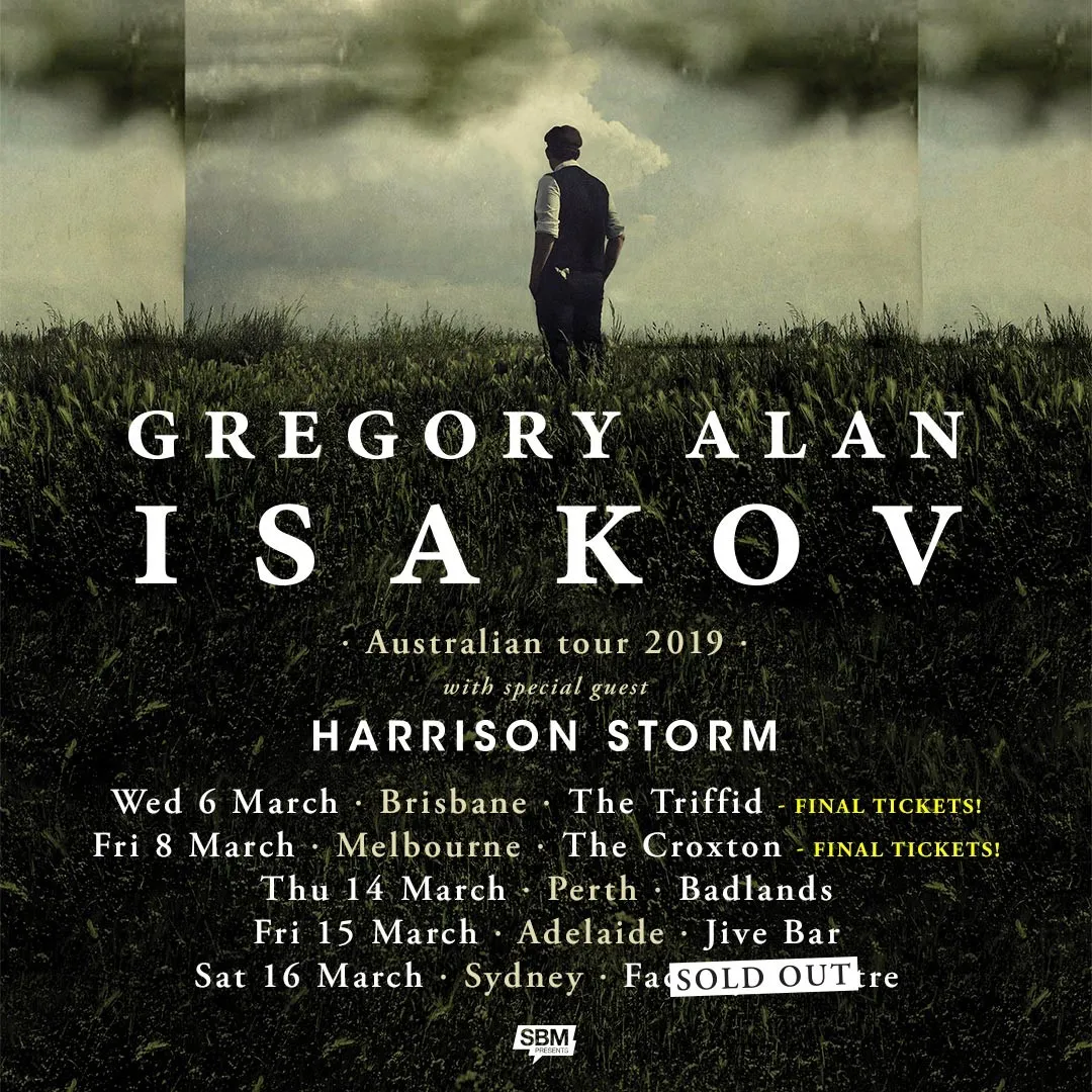 Gregory Alan Isakov tour poster