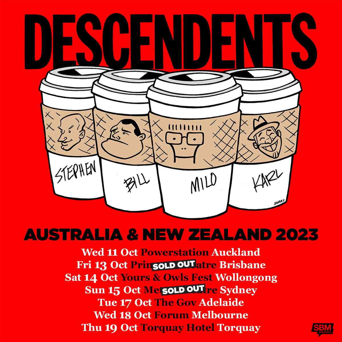 Descendents – 2023 tour poster