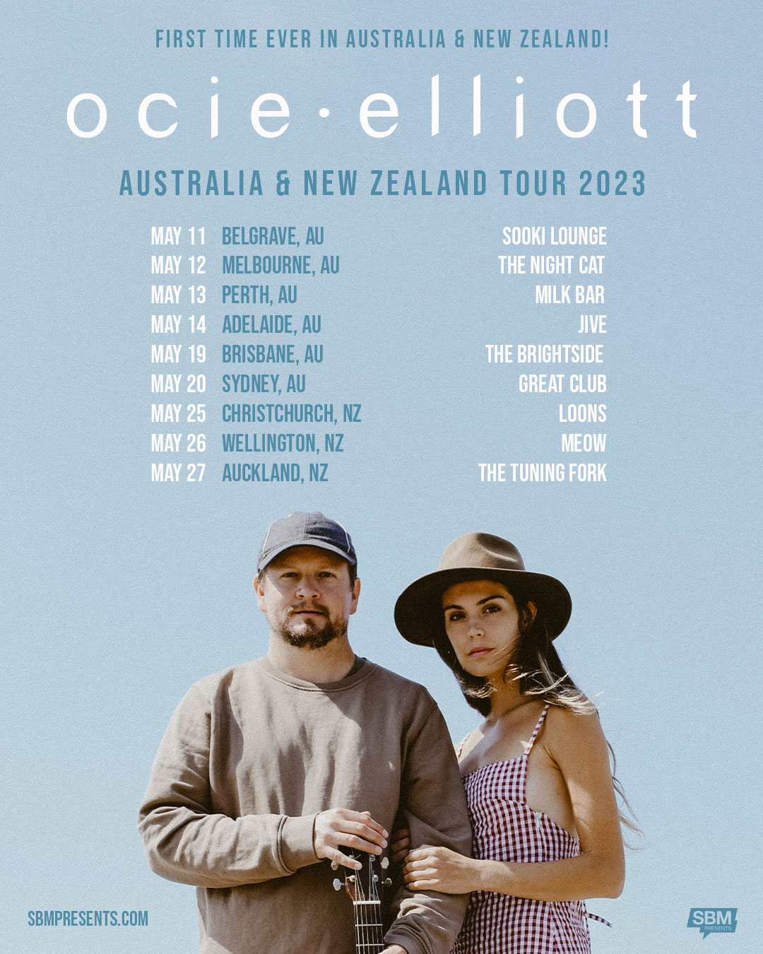 Ocie Elliott tour poster