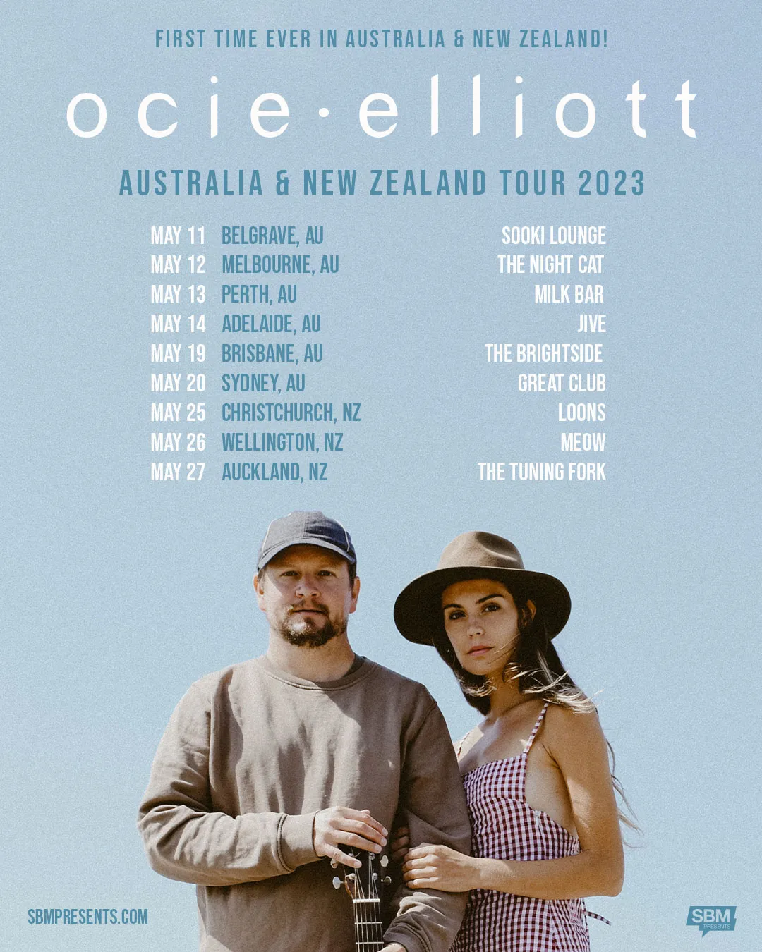 Ocie Elliott tour poster