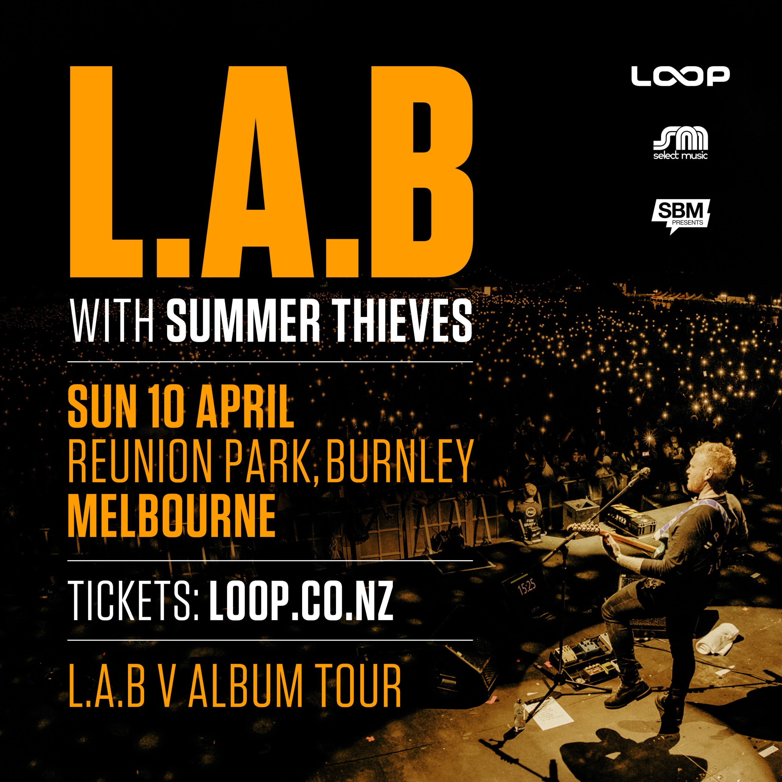 L.A.B tour poster