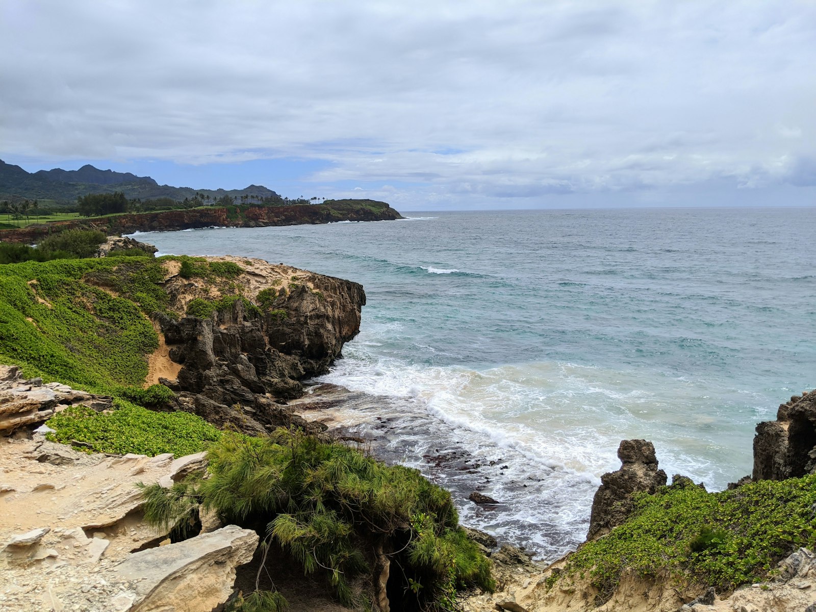 Maha'ulepu Heritage Trail coastline, Kauai