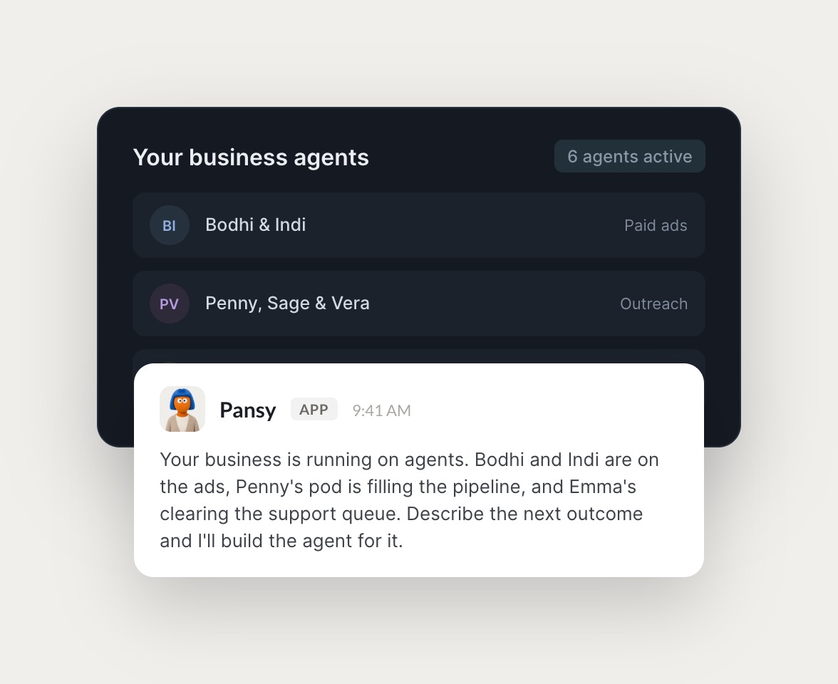 Skydive marketing agents at work in Slack