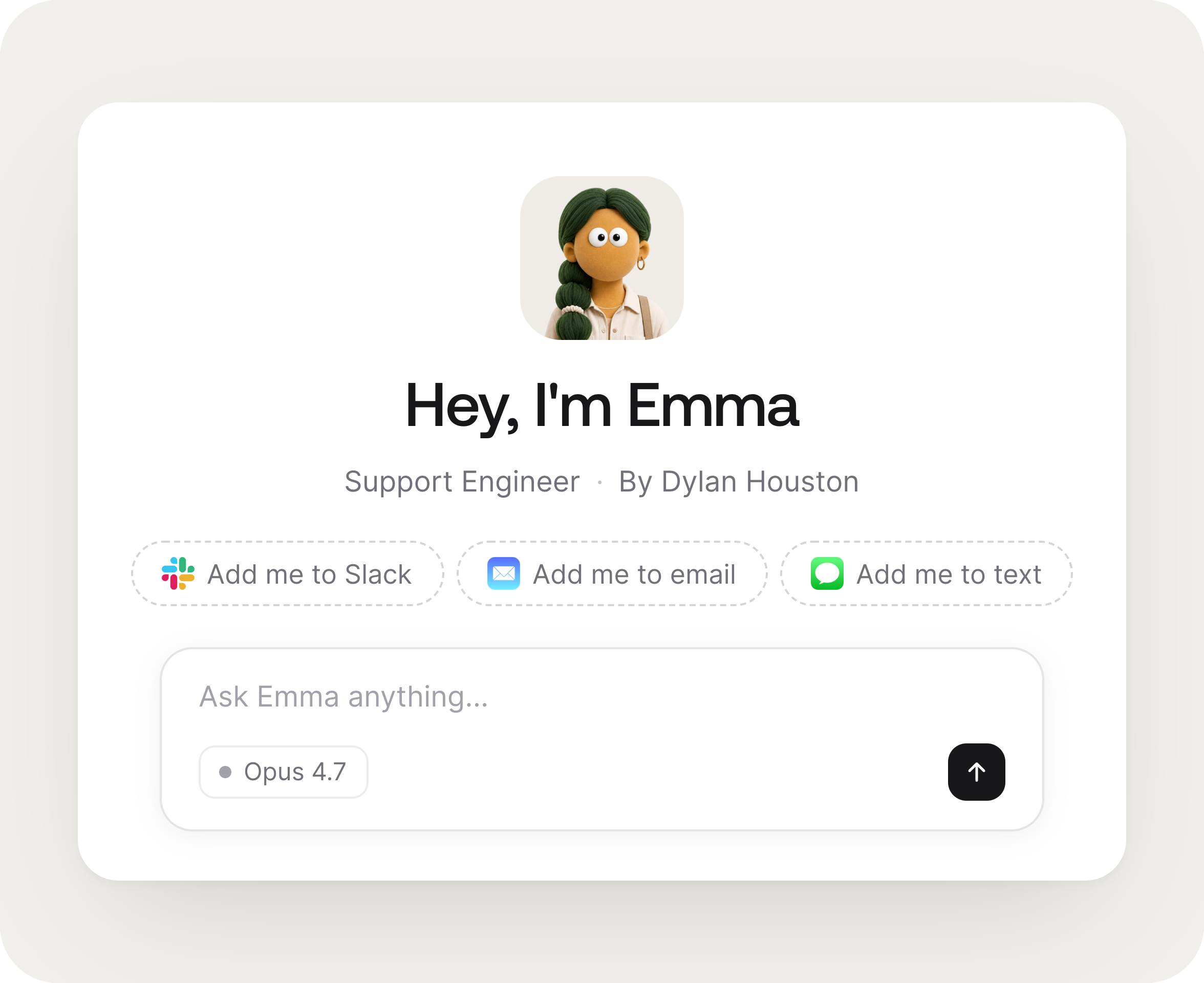 Skydive agents at work in Slack
