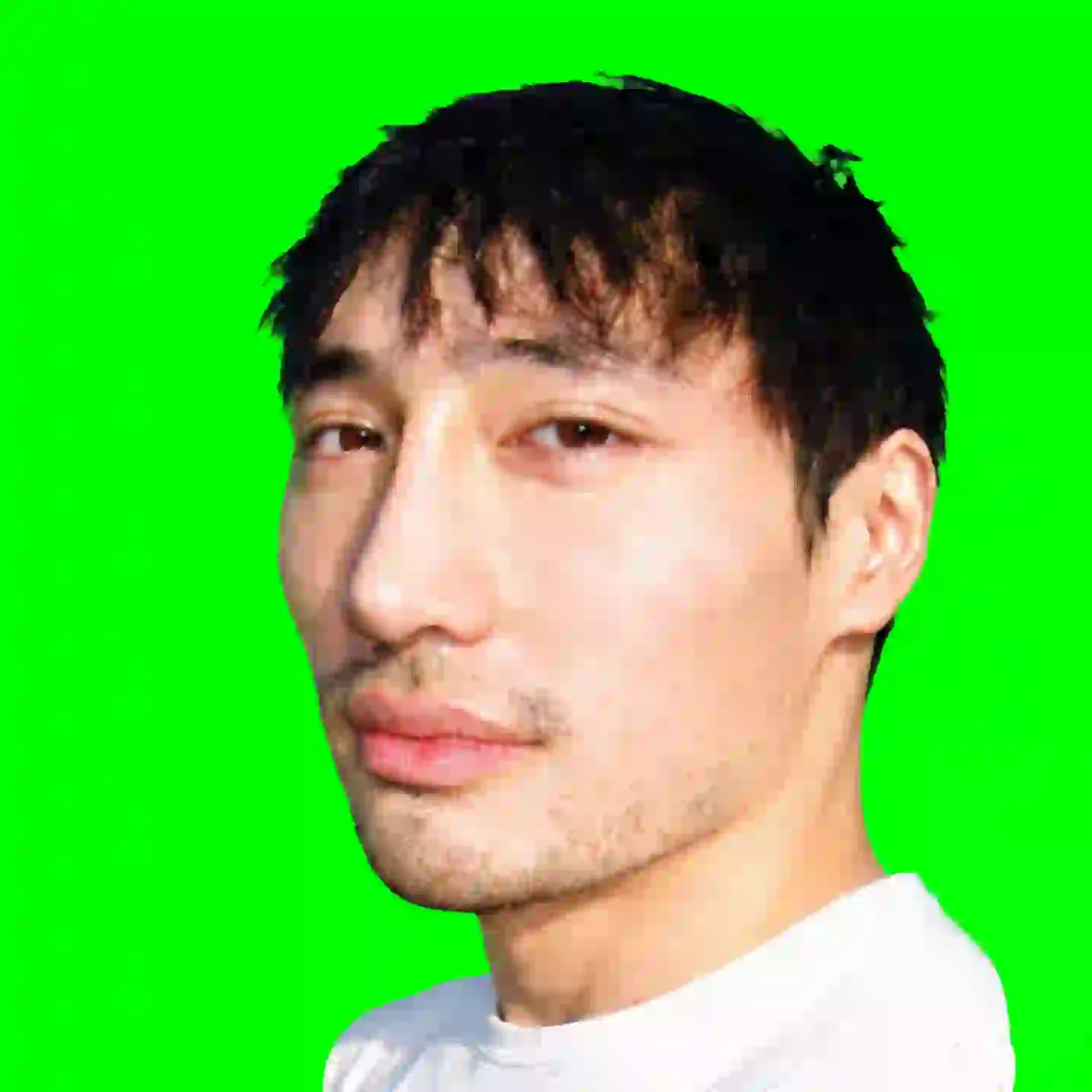 Close-up portrait of the founder of amos aster creative studio