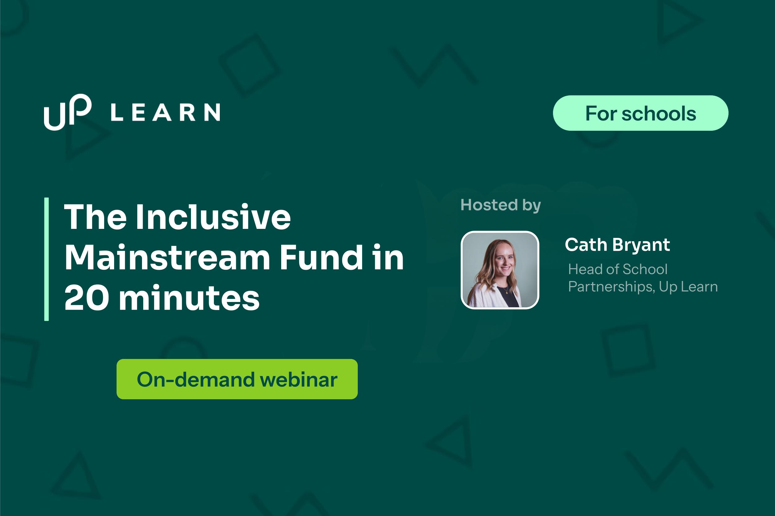 Webinar: The Inclusive Mainstream Fund in 20 minutes