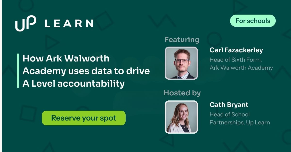 Webinar: How Ark Walworth uses data to drive A Level accountability