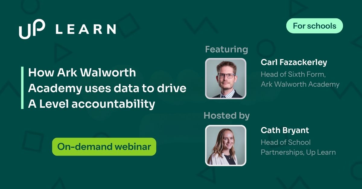 How Ark Walworth Academy uses data to drive A Level accountability