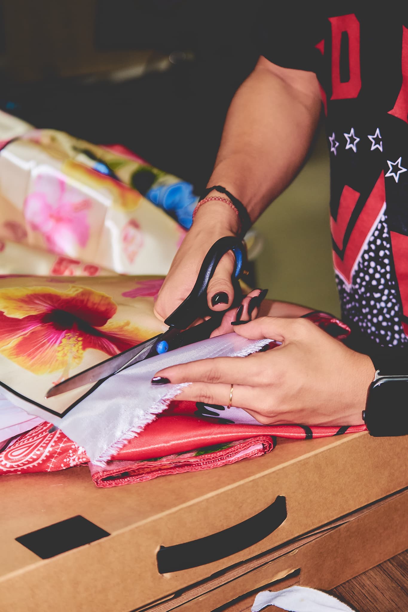 image of sewing class in session