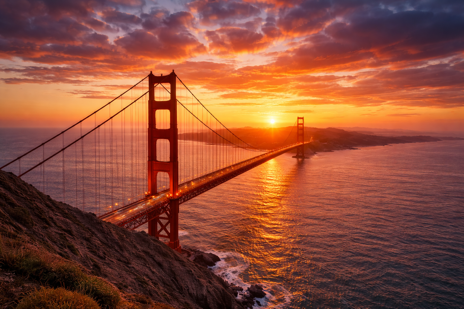 The Golden Gate Bridge, a landmark of the San Francisco Bay Area that Cadence Capital serves