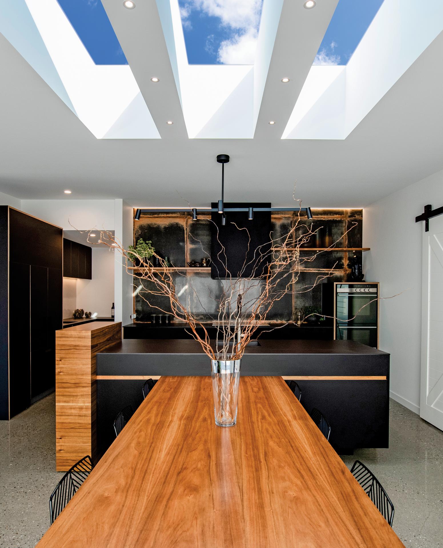 Skylight installed on a flat or low-pitch roof