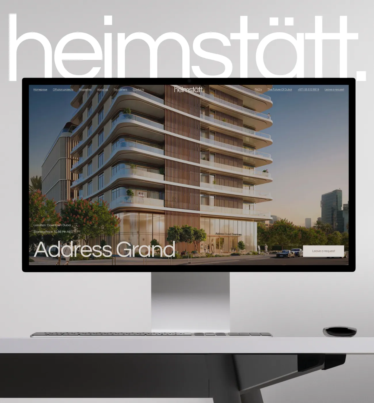 Heimstätt website design