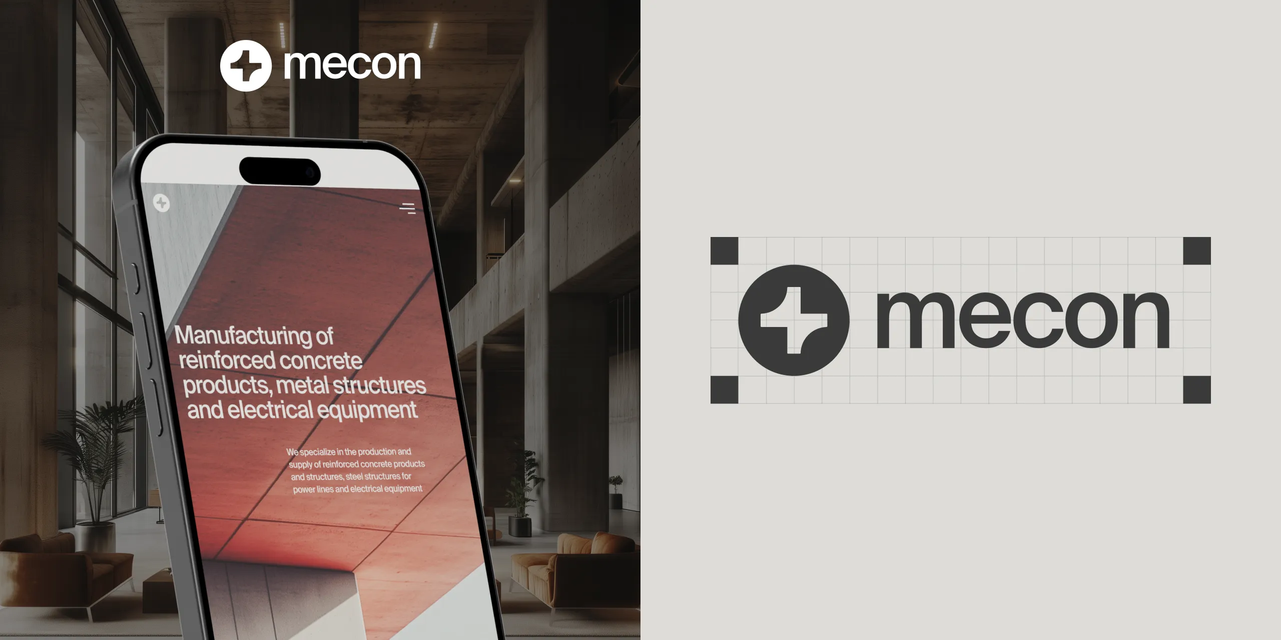 Mecon website design