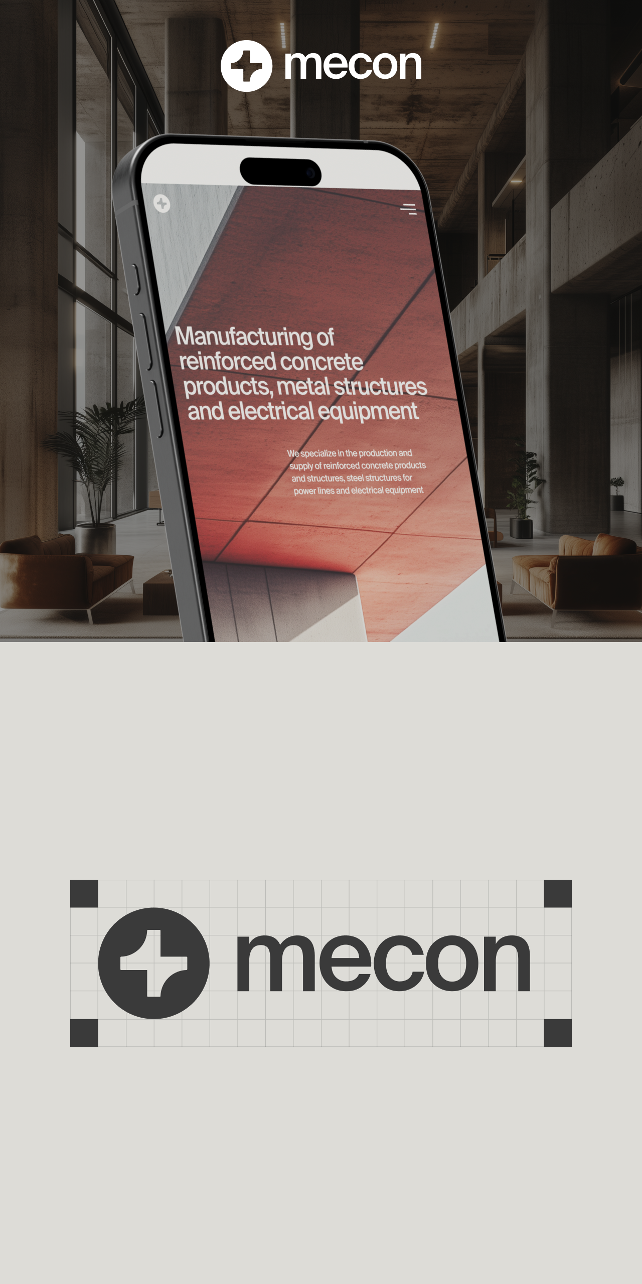 Mecon website design