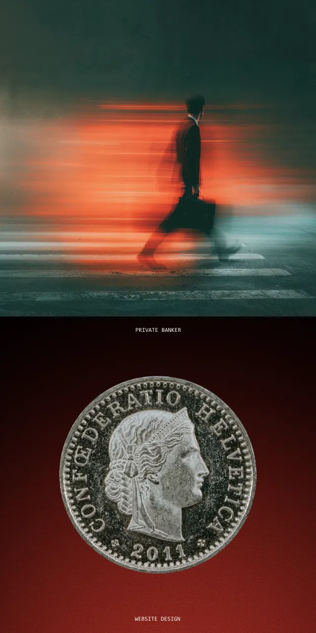 Private Banker website design