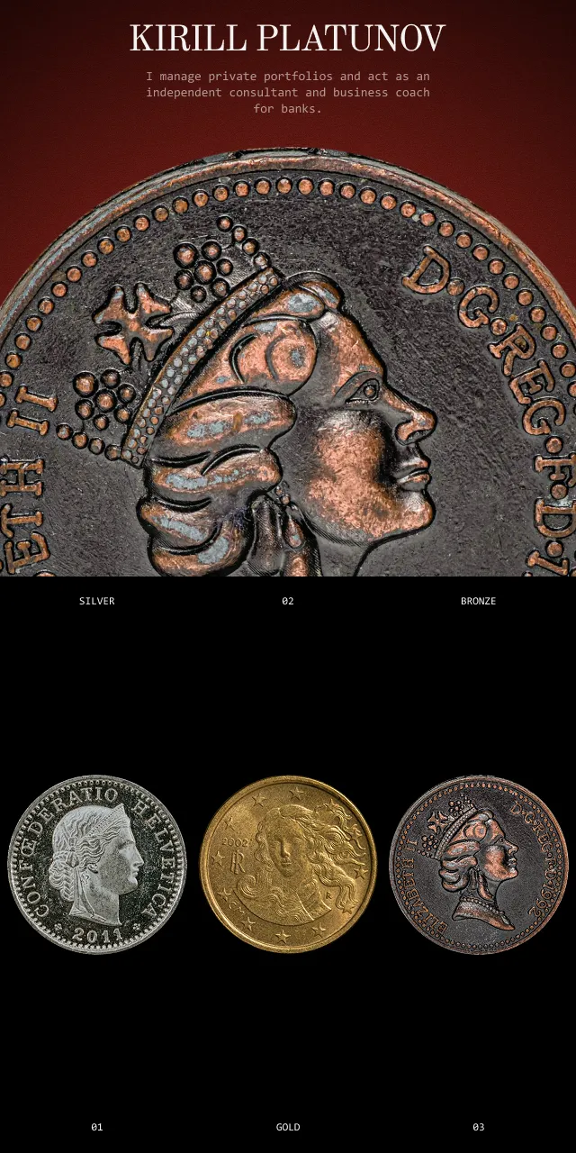 Private Banker website design