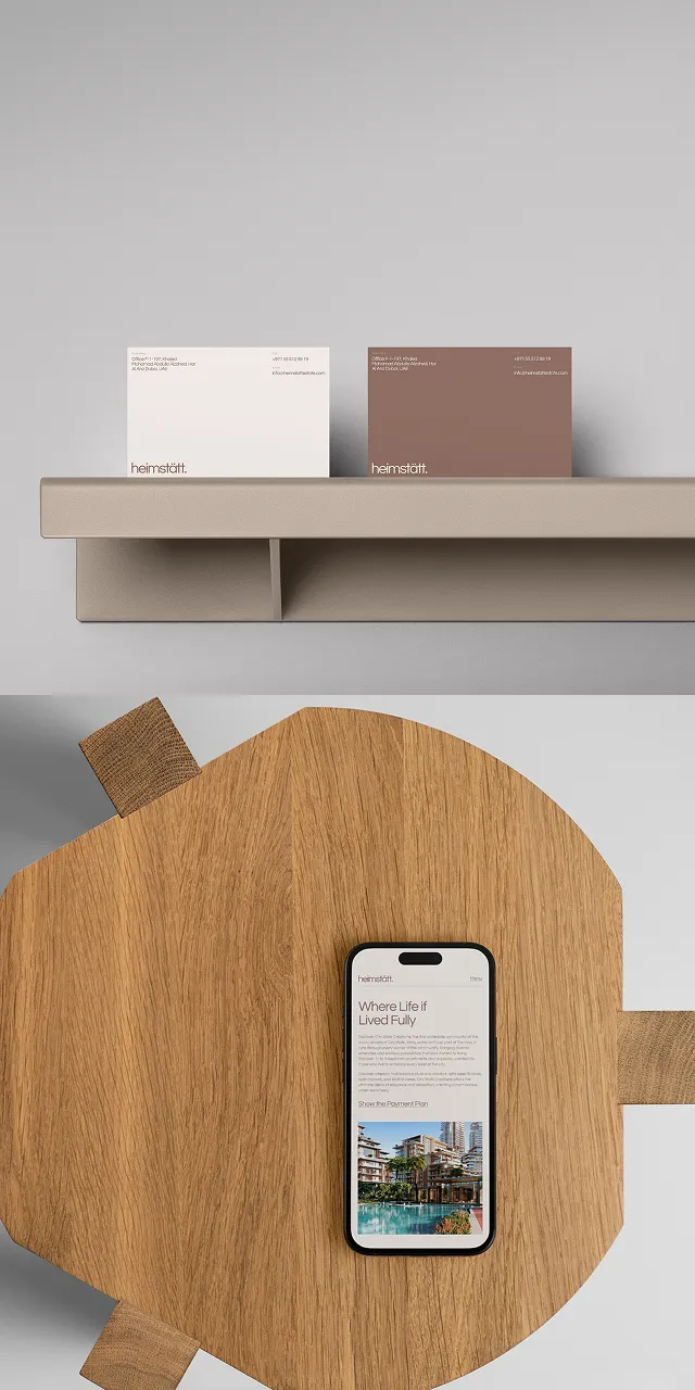 Heimstätt website design