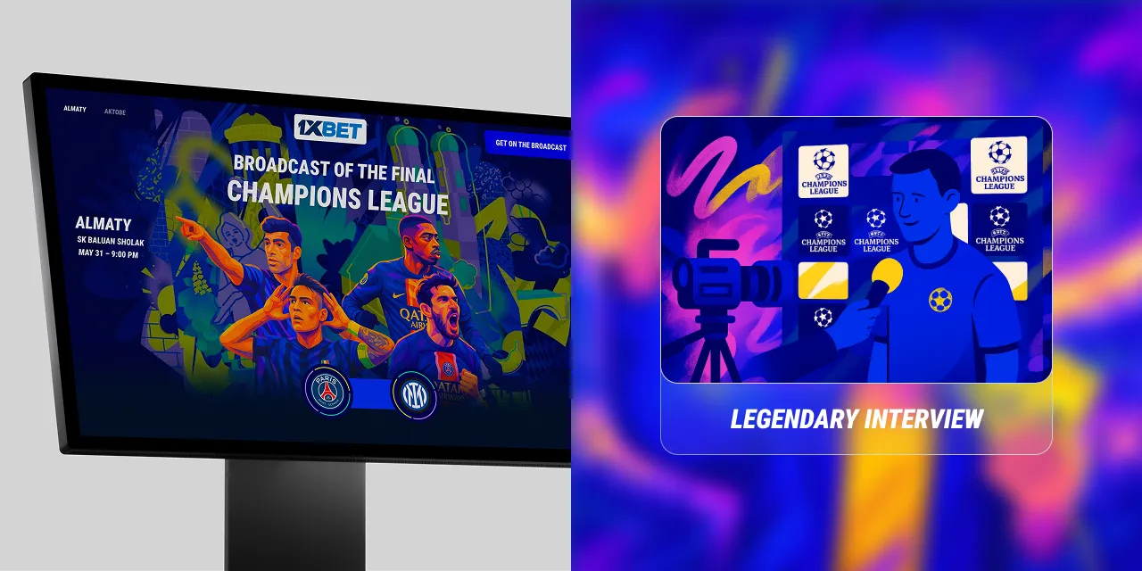1XBET website design