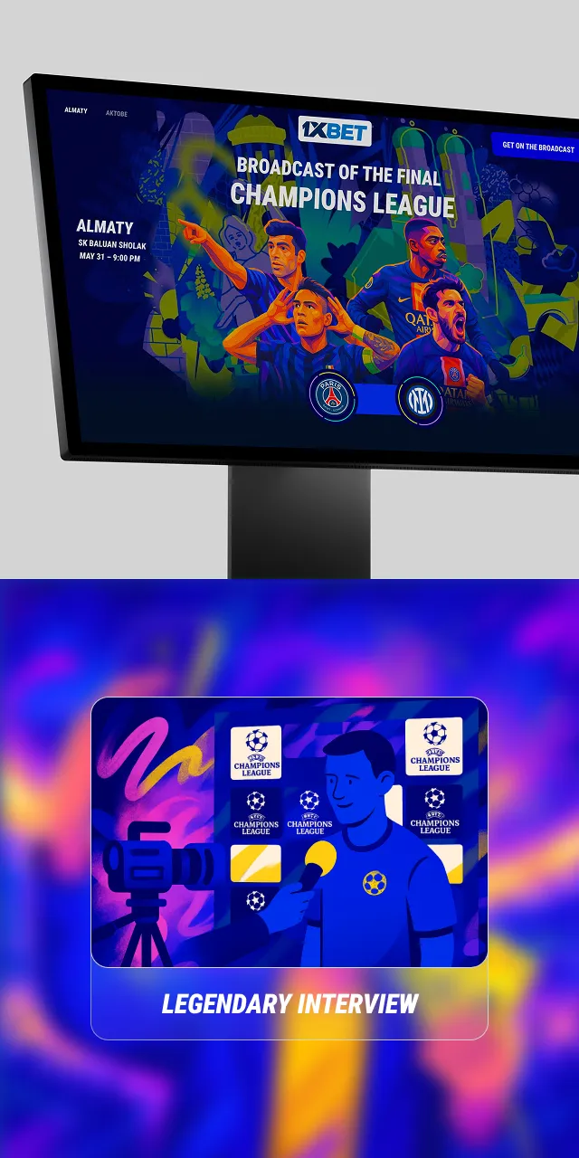 1XBET website design