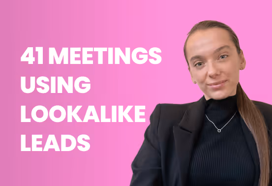 41 meetings booked with lookalike company search