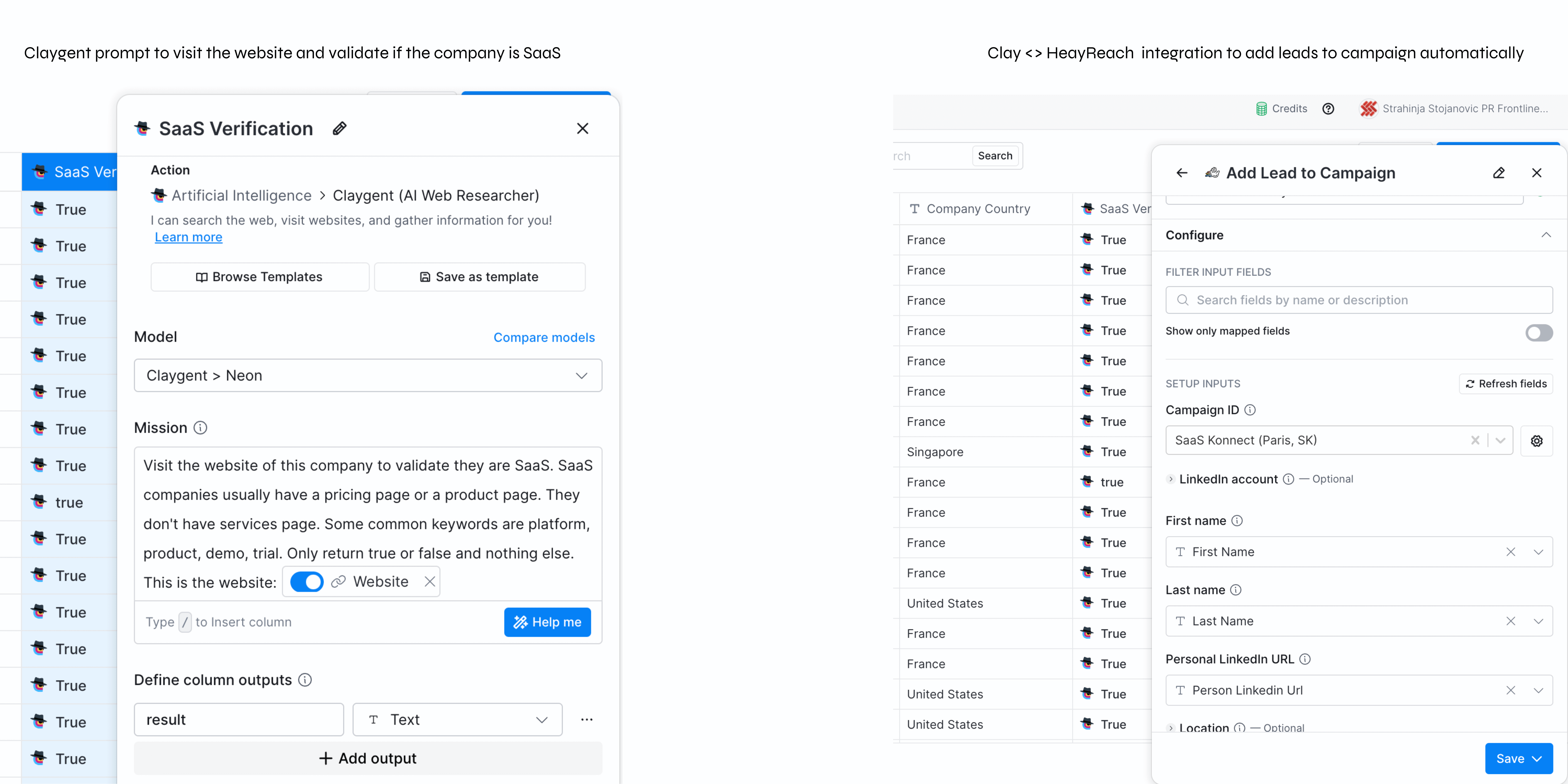 LinkedIn outbound campaign to promote events