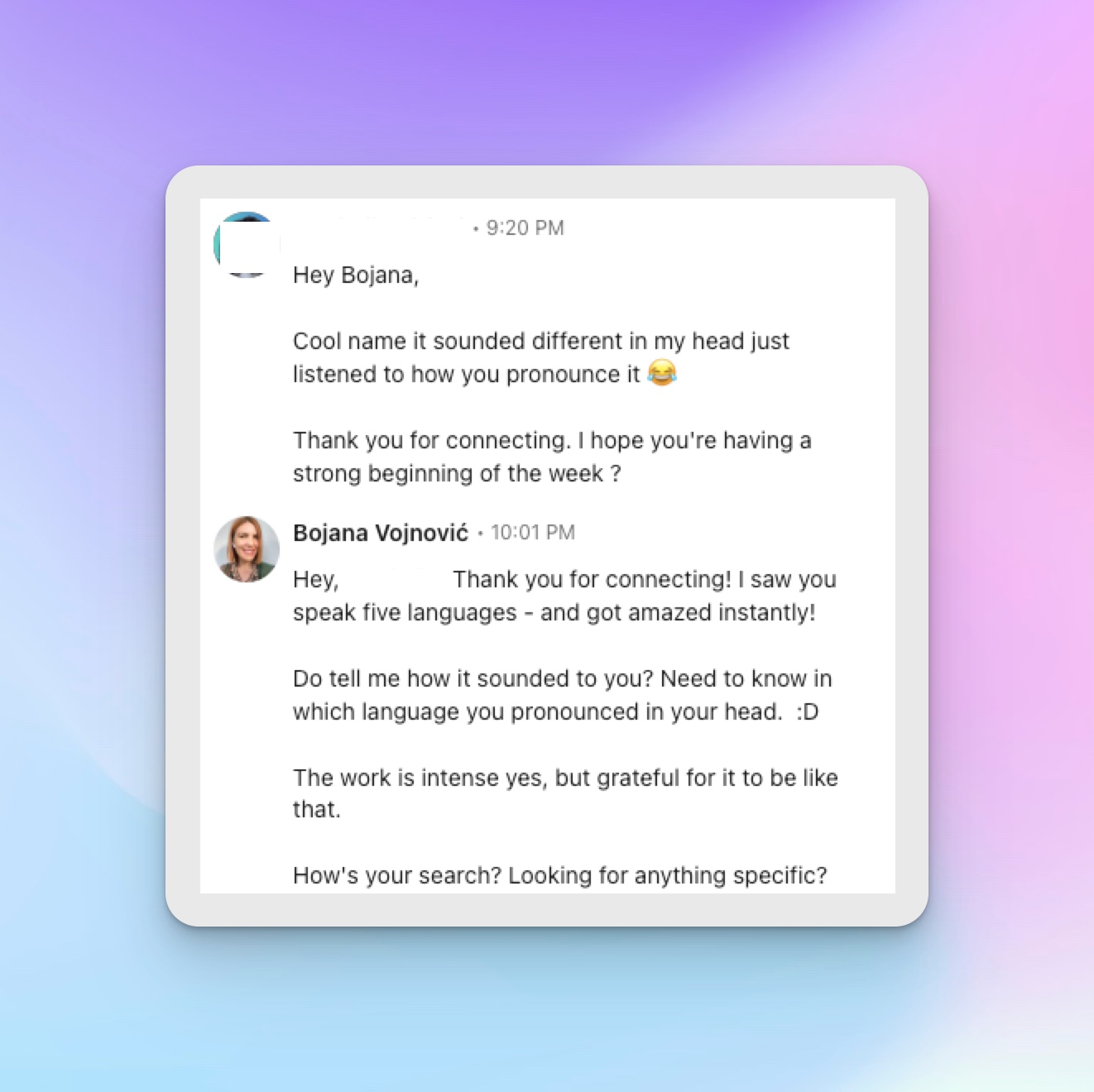 linkedin outreach showcase