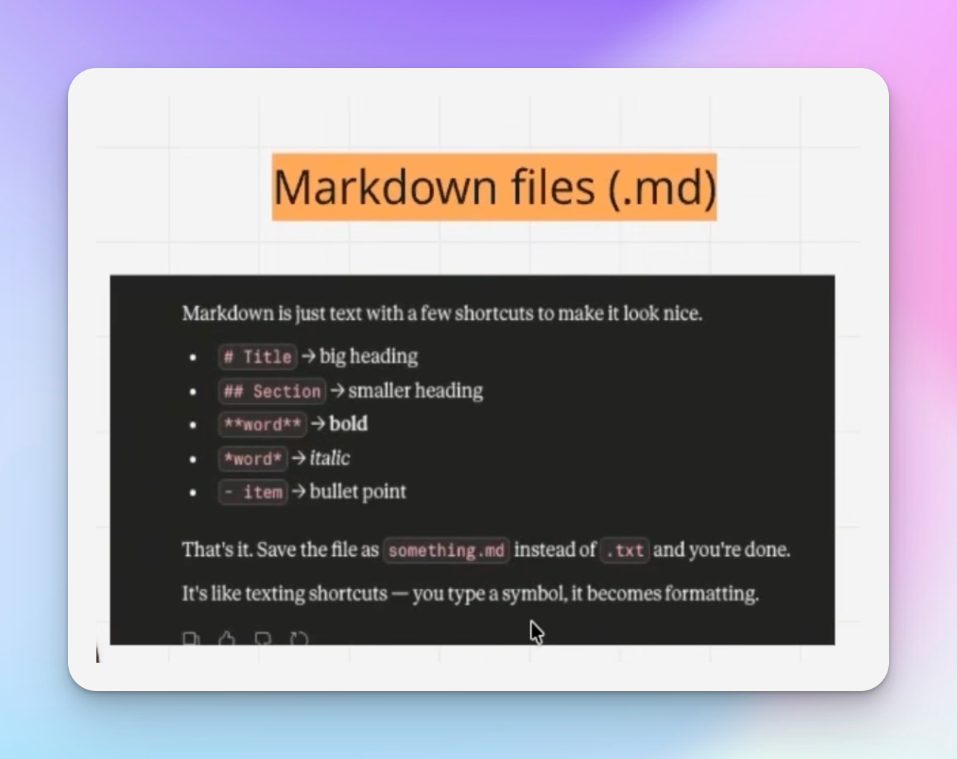 Markdown files