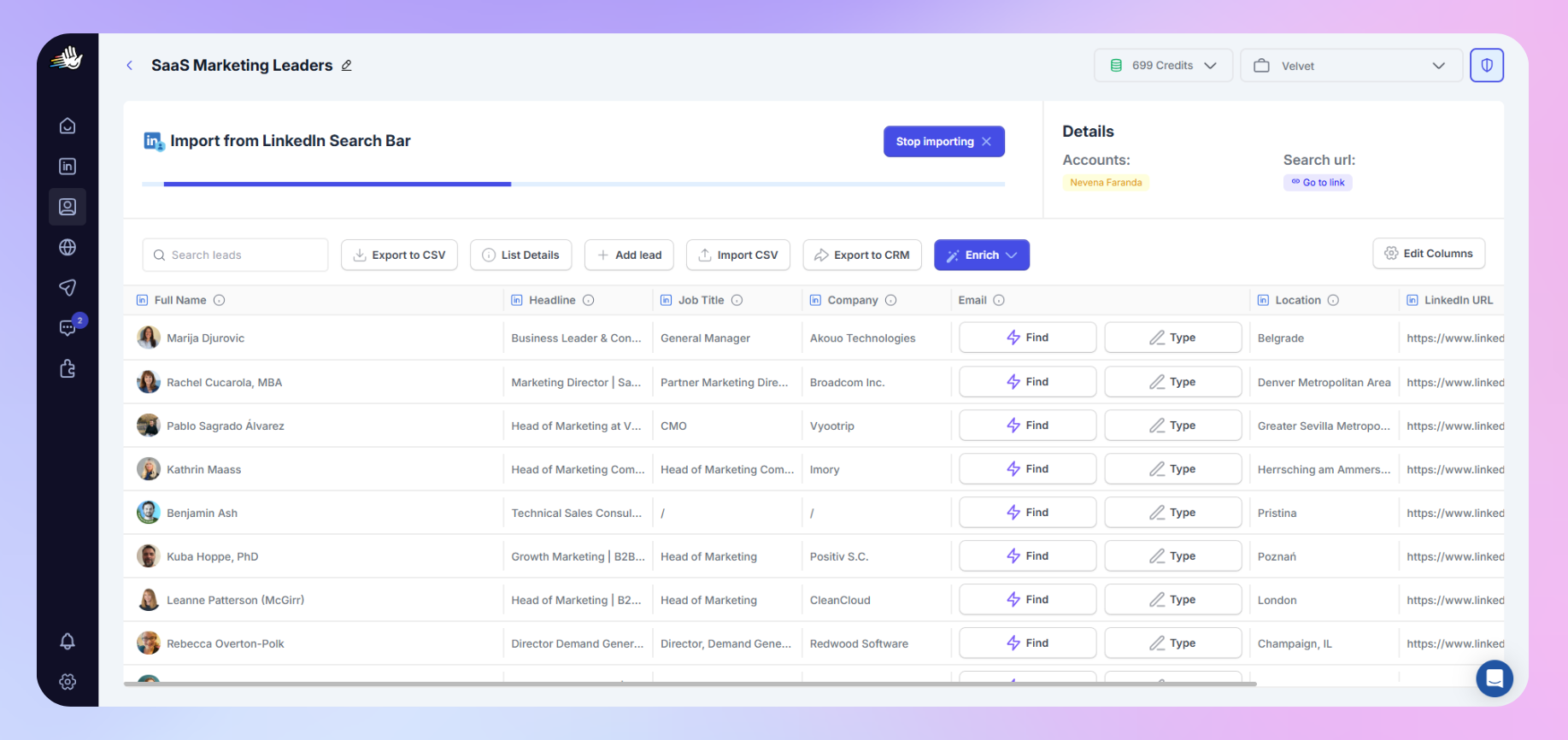 Importing lead lists into HeyReach