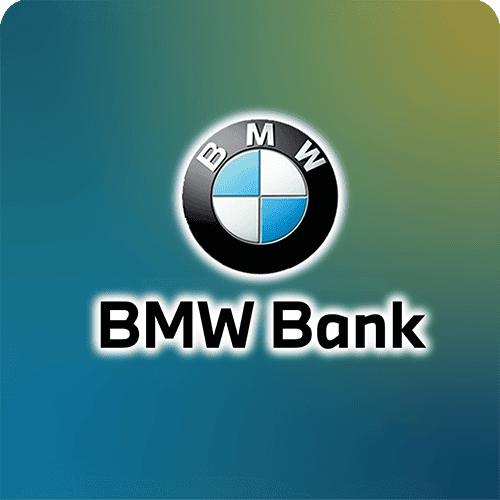 Logotipo de Bankinter Consumer Finance sobre fondo difuminado azul y verde.